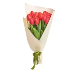 15 тюльпанов красного цвета