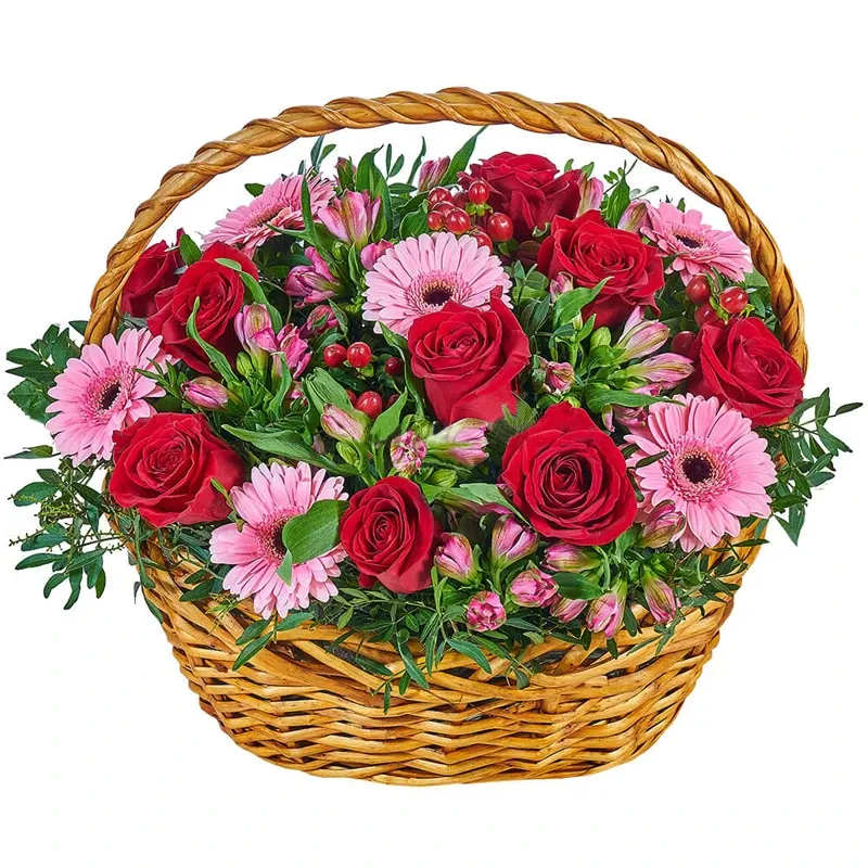 Корзина с цветами Бумажный талисман
