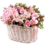 Корзина с цветами Ласковое лето